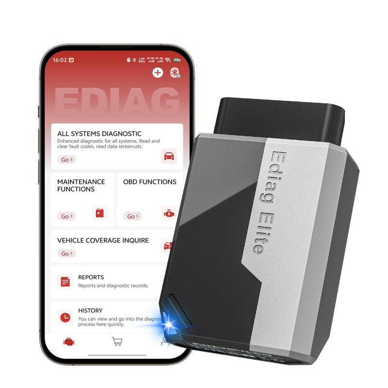 Ediag Elite KINGBOLEN Bluetooth OBD2 Scanner Lifetime NO Cost Update Bidirectional Scan Tool for iOS  Android Wireless Full System Car Diagnostic Scanner 15 Reset Service CANFD FCA AutoAuth